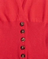East On Rodeo Women's Sleeveless Button-Front Knit Vest