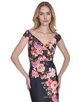 Eliza J Women's Off-The-Shoulder Floral Midi Dress