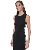 Dkny Jeans Women's Logo Ribbed Midi Sweater Dress - 2L5