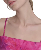Eliza J Women's Square-Neck Sleeveless Organza Gown