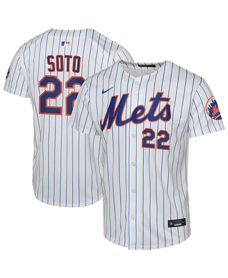 Nike Big Boys and Girls Juan Soto White New York Mets Home Limited Player Jersey