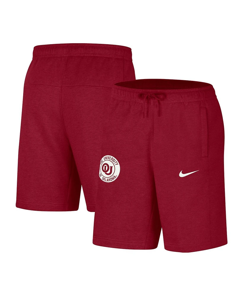 Nike Men's Crimson Oklahoma Sooners Logo Shorts