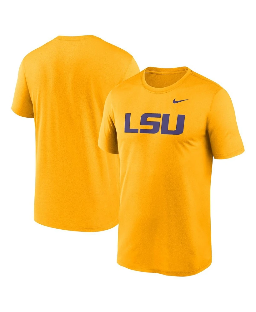 Nike Men's Gold Lsu Tigers Primetime Legend Logo T-Shirt