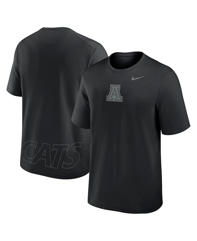 Nike Men's Black Arizona Wildcats Primary Statement Two-Hit Performance T-Shirt