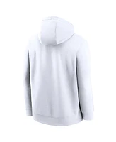 Nike Men's White Florida State Seminoles Legacy Logo Club Fleece Pullover Hoodie