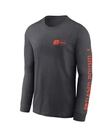 Nike Men's Anthracite Cleveland Browns All Out Long Sleeve T-Shirt