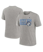 Jordan Men's Heather Gray North Carolina Tar Heels Campus Local Tri-Blend T-Shirt