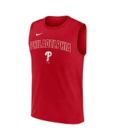 Nike Men's Red Philadelphia Phillies Knockout Performance Muscle Tank Top