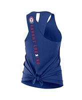 Nike Women's Royal Texas Rangers Crisscross Performance Tank Top