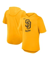 Nike Men's Gold San Diego Padres Tri-Blend Performance Hoodie T-Shirt