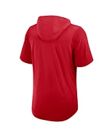 Nike Men's Red Boston Sox Tri-Blend Performance Hoodie T-Shirt
