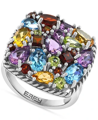 Effy Multi-Gemstone Statement Ring (7 ct. t.w.) in Sterling Silver