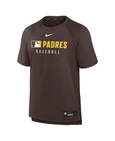 Nike Men's Brown San Diego Padres Authentic Collection Pregame Raglan Performance T-Shirt