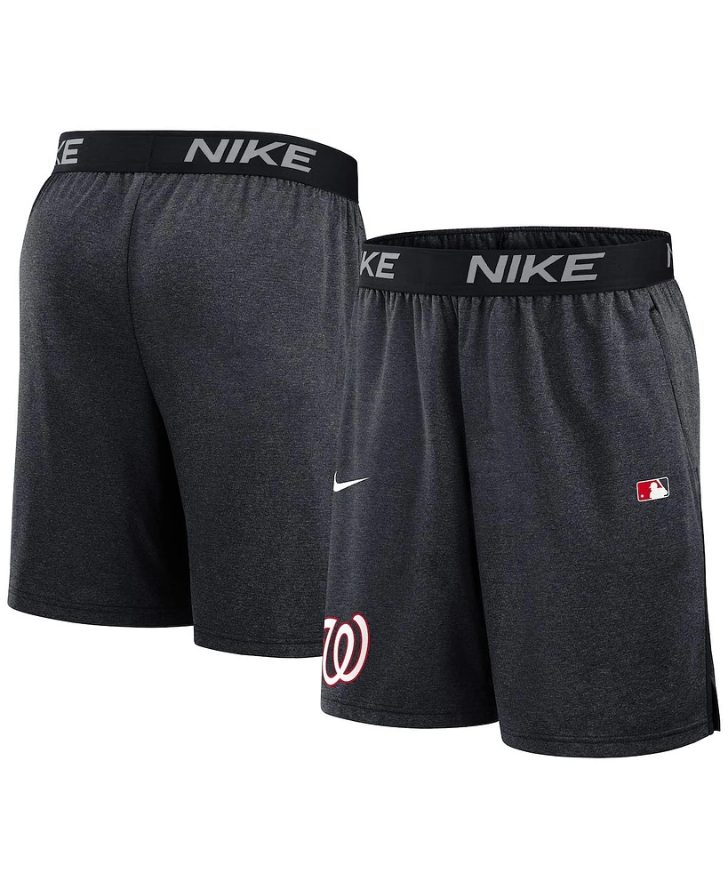 Nike Men's Navy Washington Nationals Authentic Collection Performance Knit Shorts