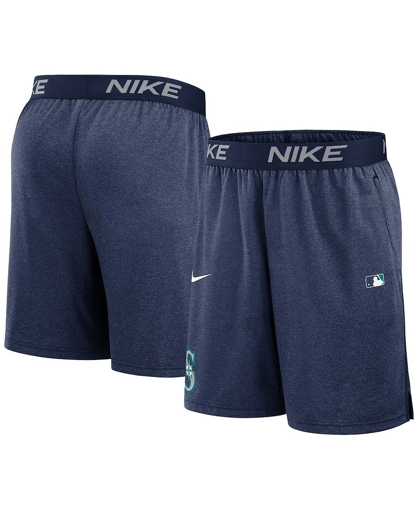 Nike Men's Navy Seattle Mariners Authentic Collection Performance Knit Shorts