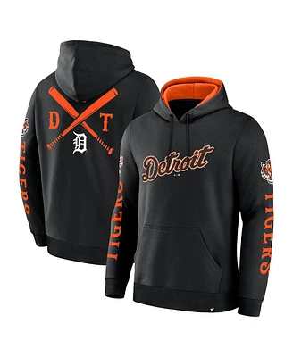 Fanatics Men's Black Detroit Tigers Big City Legacy Fleece Pullover Hoodie