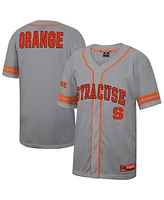 Colosseum Men's Gray Syracuse Orange Free Spirited Baseball Jersey