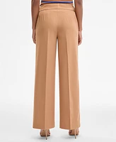 Tahari Asl Women's Mid-Rise Wide-Leg Pants
