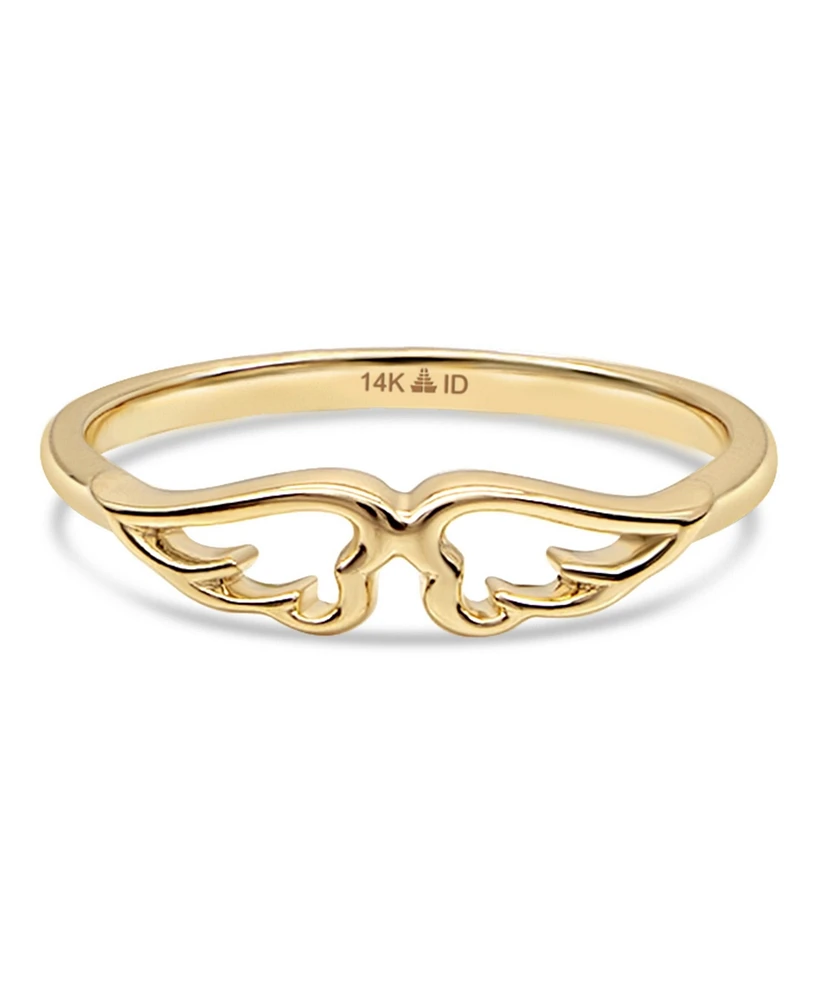 Devata Angel Wings Ring in 14K Gold