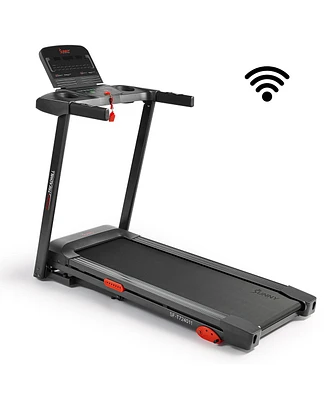 Sunny Health & Fitness Active 300 Smart Manual Incline Treadmill with WiFi & Bluetooth
