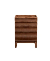 Mid-Century Freestanding Bathroom Cabinet Vanity with Storage