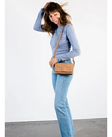 Able Mini Flap Woven Crossbody