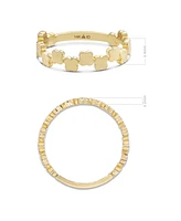 Devata Clover Ring in 14K Gold, Size 5, approx. 2.3 grams