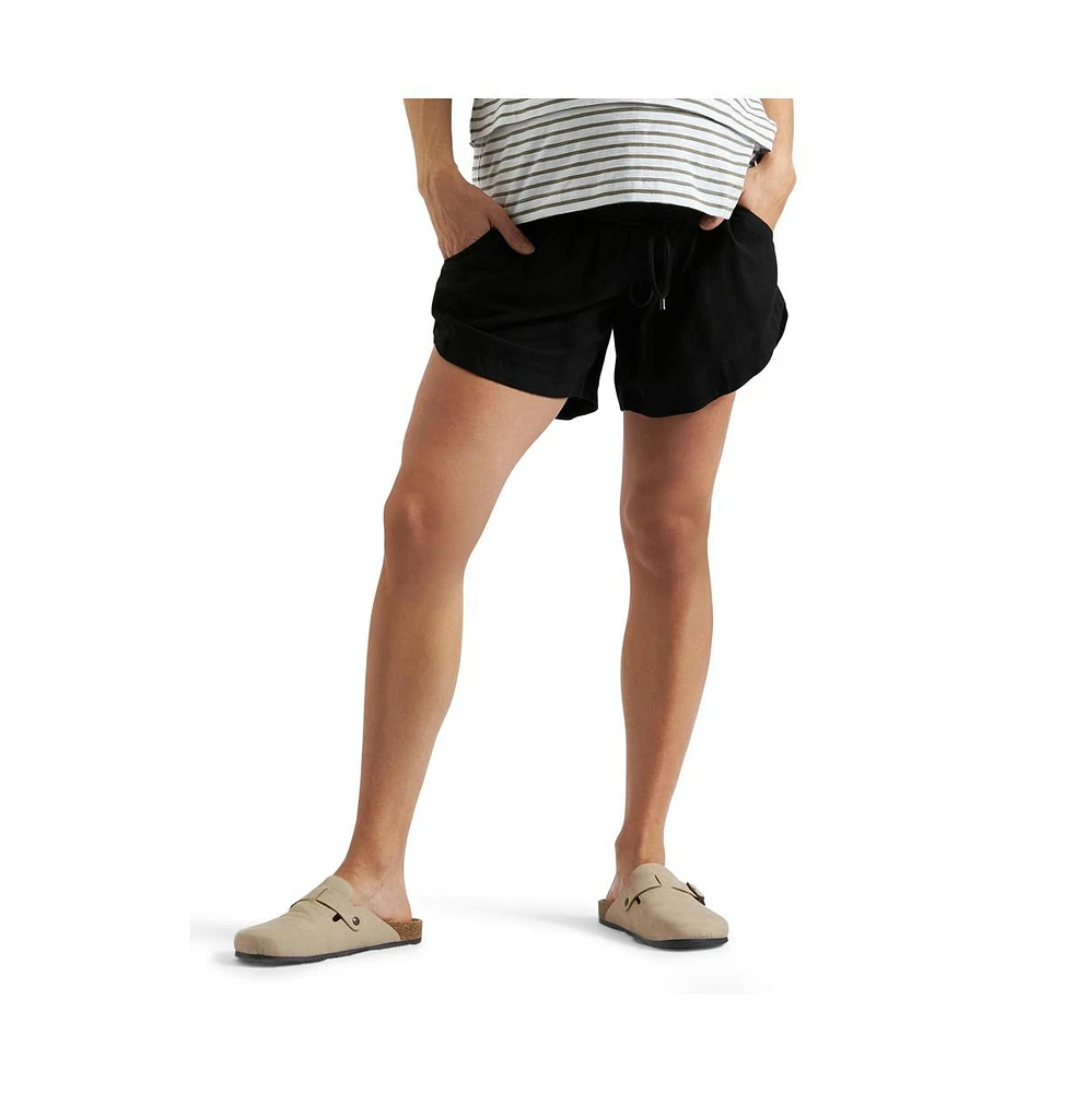 Ripe Maternity Byron Shirred Linen Short