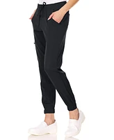 Medichic Plus Leah 5-Pocket Stretch Cargo Jogger Scrub Pants Yellow 3X Large