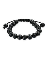 Bling Jewelry Natural Multi Stones Strand Stackable 10MM Bead Bracelet Cord String Adjustable