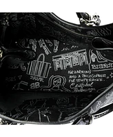 Pre-Owned Balenciaga Papier Graffiti A6 Zip Around Classic Studs Bag Leather