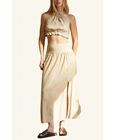 Crescent Women's Halter Skirt Set