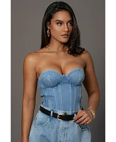 Denim Marsella Sweetheart Corset