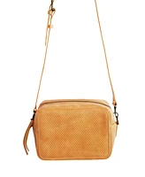 Able Medium Perforated Zipper Crossbody