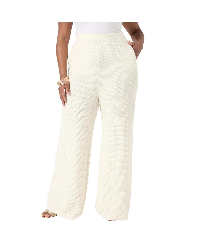 June + Vie Plus Knitted Sweater Pants