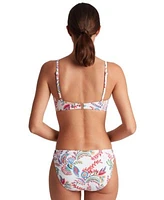 Lauren Ralph Lauren Womens Printed Twist Front Underwire Bikini Top Twist Side Hipster Bikini Bottoms