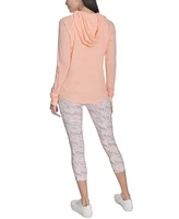 Calvin Klein Performance Ruched-Sleeve Zip Hoodie