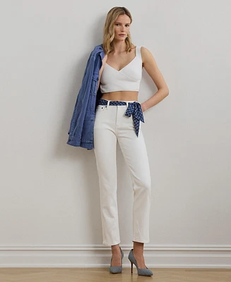 Lauren Ralph Women's High-Rise Straight Ankle Jeans