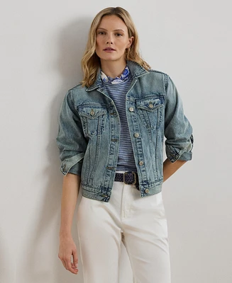 Lauren Ralph Women's Denim Trucker Jacket