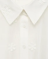 Mango Women's Semi-Transparent Lyocell Shirt