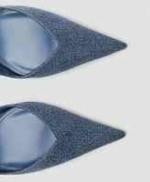 Mango Women's High-Heeled Denim Shoes