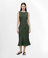 Mango Women's Shift Midi Dress