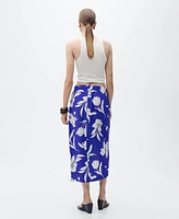 Mango Women's Floral Sarong Skirt