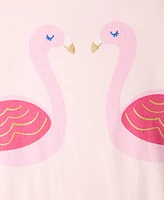 First Impressions Baby Girls Flamingos Graphic Sunsuit, Exclusively at Macy's