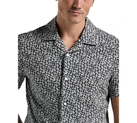 Perry Ellis Men's Geo-Pattern Button-Down Shirt