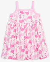 First Impressions Baby Girls Flamingo-Print Dress, Exclusively at Macy's