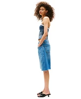 Tommy Girl Women's Wide-Leg Denim Shorts