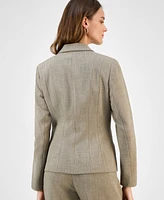 Kasper Women's One Button Notched Collar Blazer