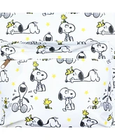 Peanuts Backpack Snoopy and Woodstock All-Over Tossed Print School Book Bag