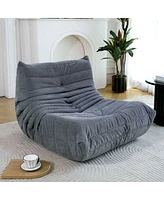 Floor Bean Bag Chair for Adults with Memory Foam Support Armless Lounger Sofa Home Office Apartment or Gaming Room-The Pop